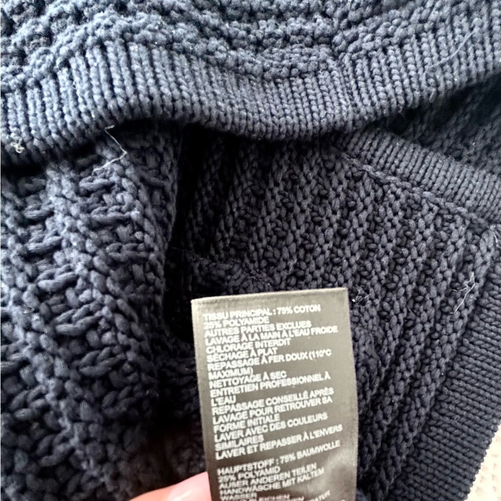 ba&sh Blue Textured Cardigan Sweater - Picture 5 of 5